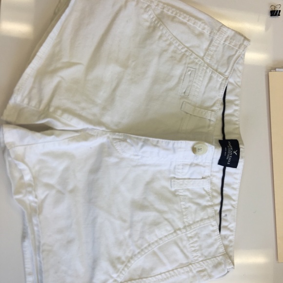 American Eagle Outfitters Pants - AMERICAN Eagle Outfitters White Jean Shorts Size 2